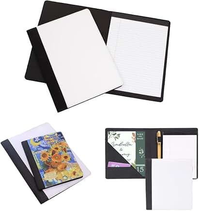 Set of 5 A5 Canvas Notebooks with 30 Pages