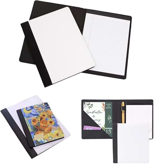 Set of 5 A5 Canvas Notebooks with 30 Pages