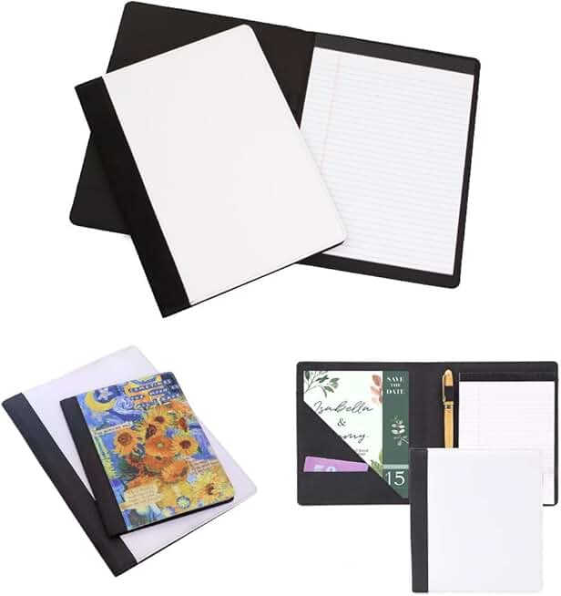 Set of 5 A5 Canvas Notebooks with 30 Pages