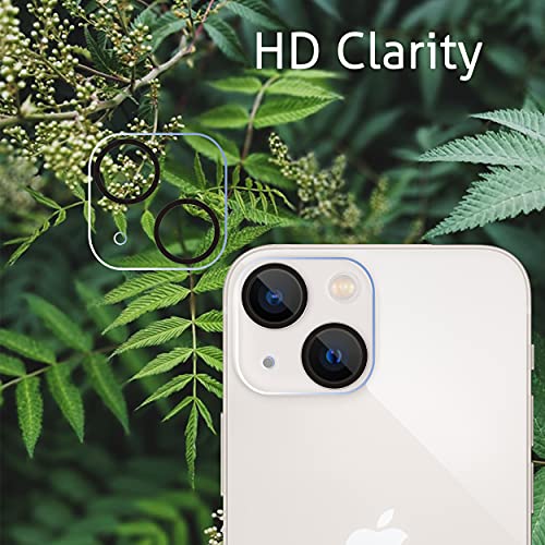 2 Pack Screen Protector Compatible for iPhone 13 mini [5.4 inch] Display 2021 with 2 Pack Tempered Glass Camera Lens Protector,[9H Hardness]-HD
