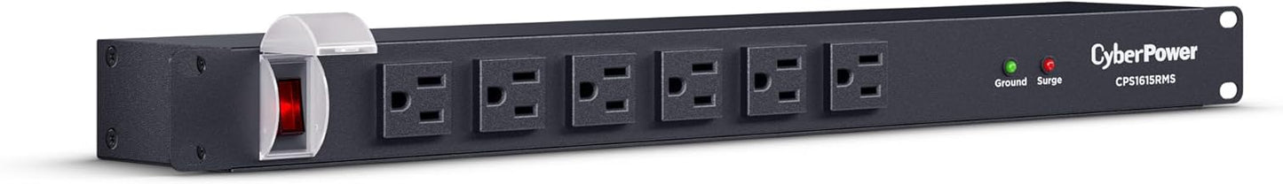 16-Outlet Surge Protector with 1800 Joules and 6ft Cord