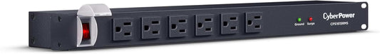 16-Outlet Surge Protector with 1800 Joules and 6ft Cord