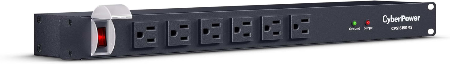 16-Outlet Surge Protector with 1800 Joules and 6ft Cord