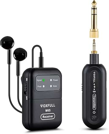 Wireless In-Ear Monitor System with Transmitter and Receiver