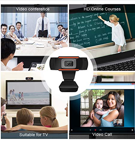 USB Webcam with Microphone, HD Webcam 720P Fast Autofocus Web Camera for Laptop or Desktop Video Calling, Recording Conference, Business Online, Teaching Gaming
