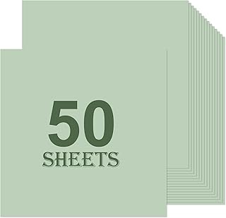 Sage Green Card Stock Paper, 50 Sheets, 11.8 x 11.8 in