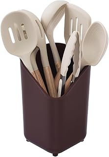 8-Piece Silicone Kitchen Utensil Set with Wooden Handles