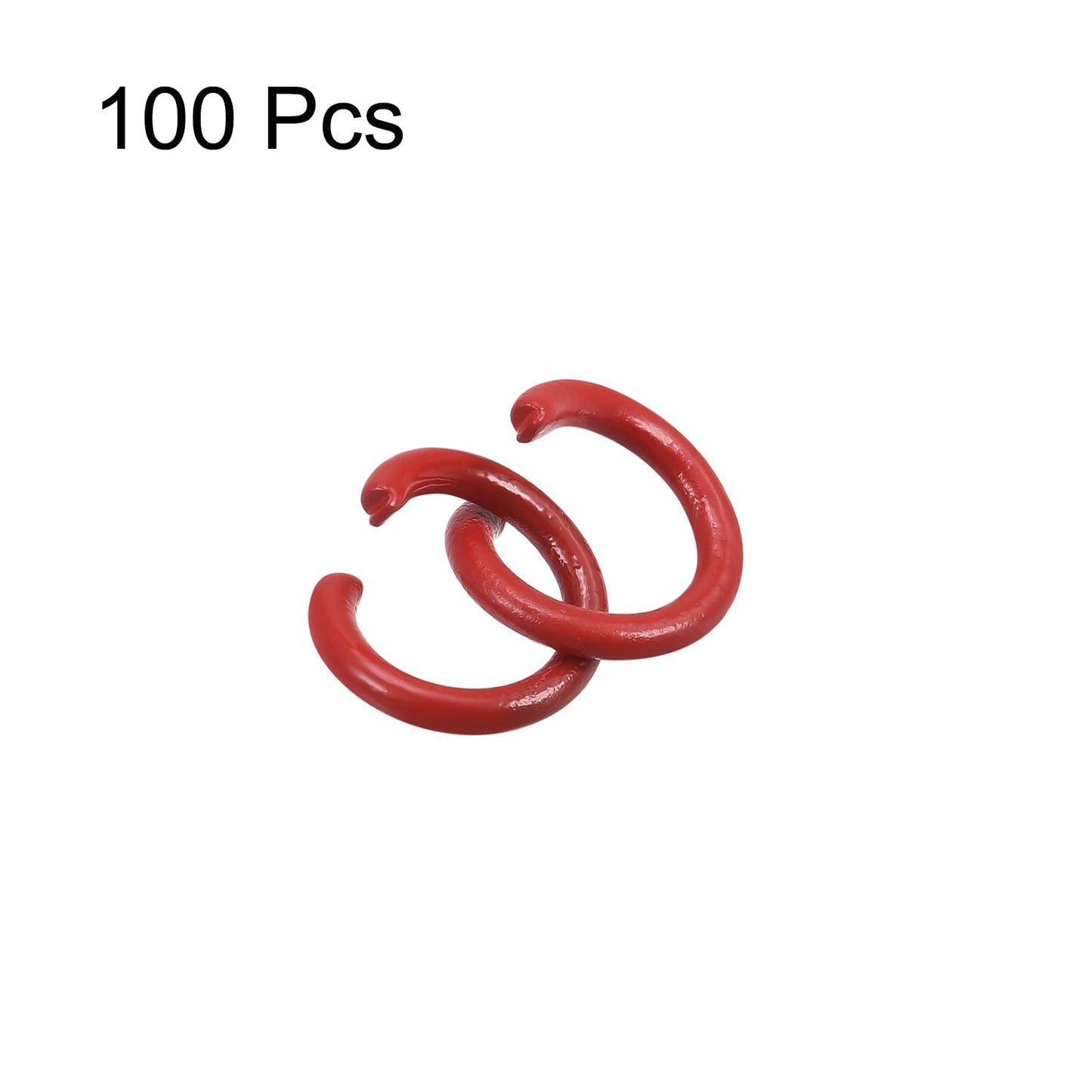 8mm Colorful Open Jump Rings for Jewelry Making, 100 Pack