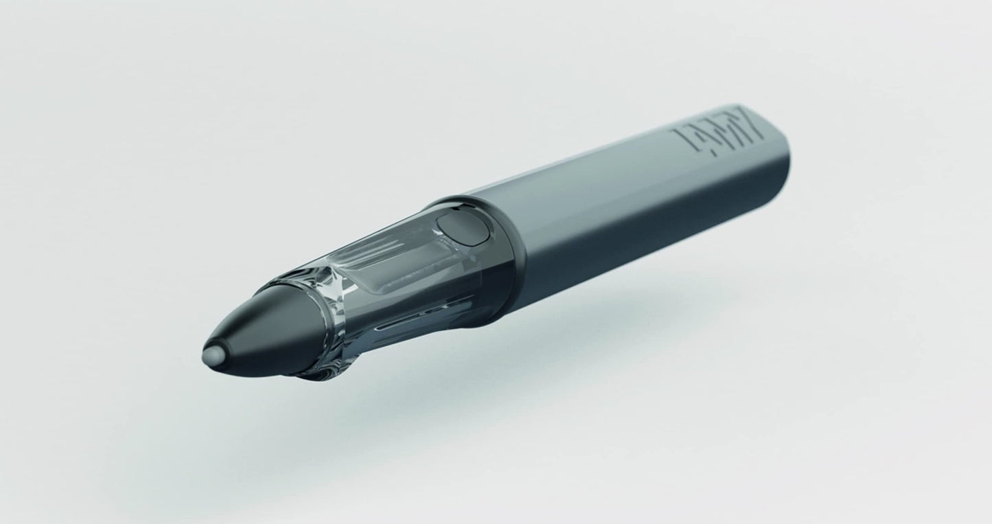 AL-Star Black EMR Stylus Digital Writing Instrument in Black Made of Aluminum, matt Black Anodized - Digital Input Pen for Tablets, Smartphones and notebooks