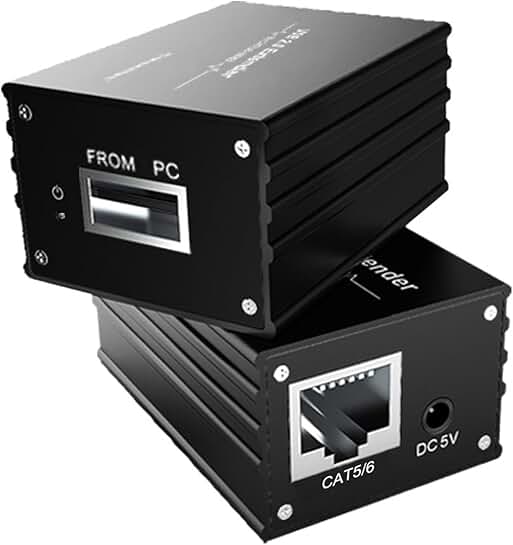 USB 2.0 Extender Over RJ45, 229 ft, 1 Port