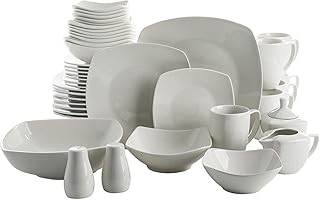 White 39-Piece Dinnerware Set