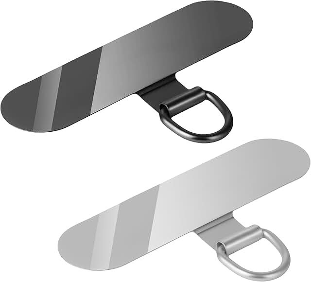 Two Metal Phone Tethers for Full Phone Cases