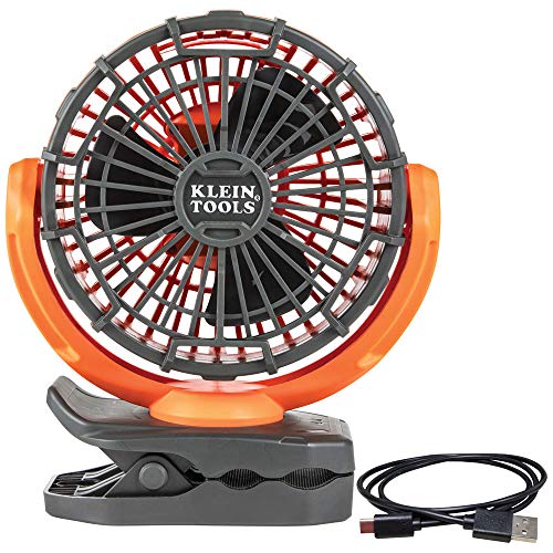 Cordless Rechargeable Fan with USB-C Charging and Mounting Options
