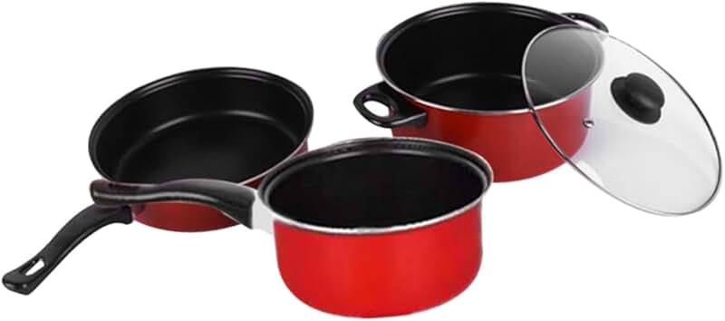 5-Piece Non-Stick Cooking Pan Set for Home Use