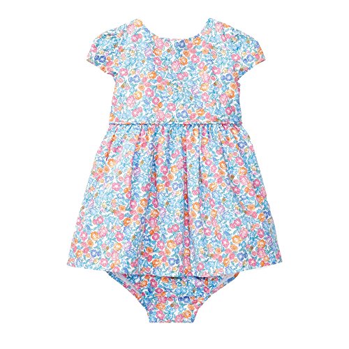 Baby Girl Floral Cotton Dress & Bloomer