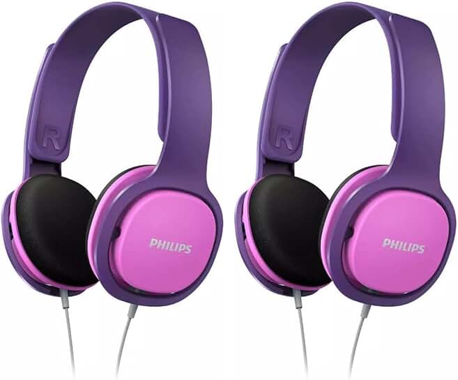 Pink Kids Headphones Pack of 2