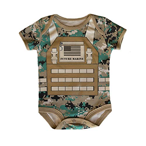 U.S.M.C. Future Marine Flak Jacket Baby Bodysuit (0-3 Months)