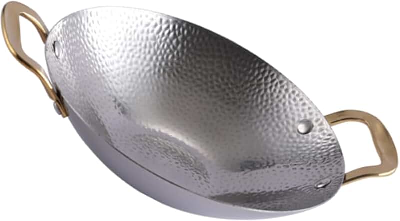 Stainless Steel Double Handle Wok for Cooking
