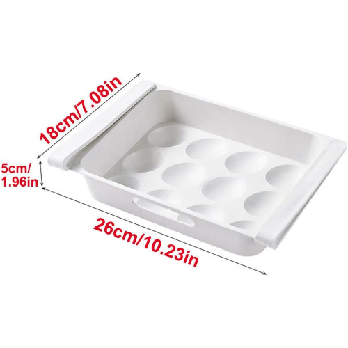 MODAIO-Large Egg Holder Shelf 10.16 x 7.09 x 2.36 inch