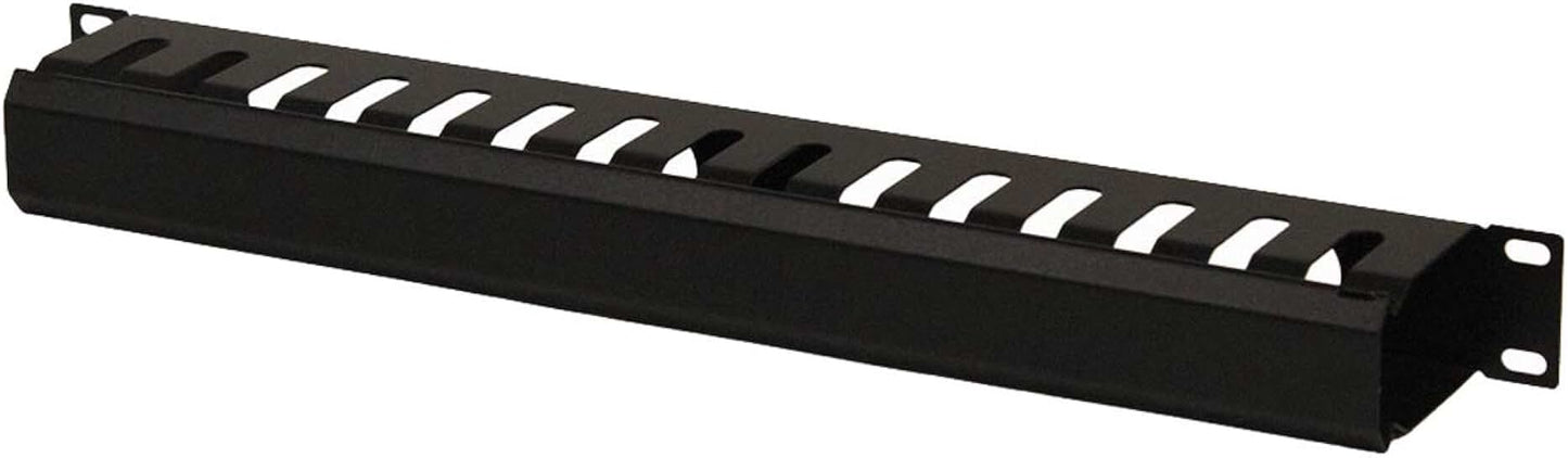 1U Metal Horizontal Cable Management Duct for 19-Inch Racks