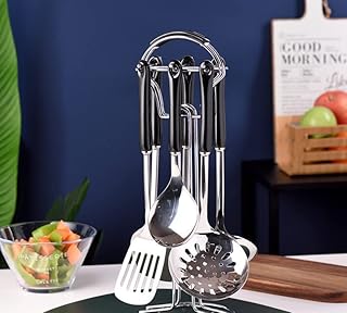 Stainless Steel Cooking Utensil Set with Ladle Spatula Skimmer