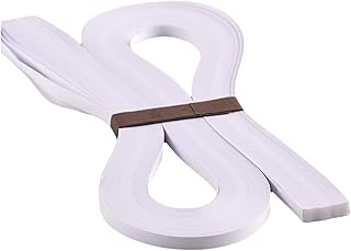 White Quilling Paper Strips, 5mm, 21.2 inches, 120 pcs