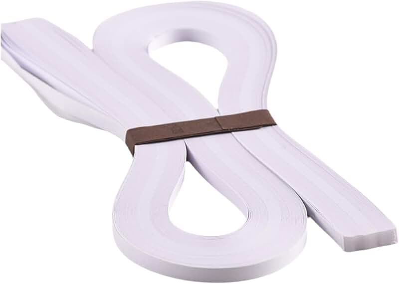 White Quilling Paper Strips, 5mm, 21.2 inches, 120 pcs
