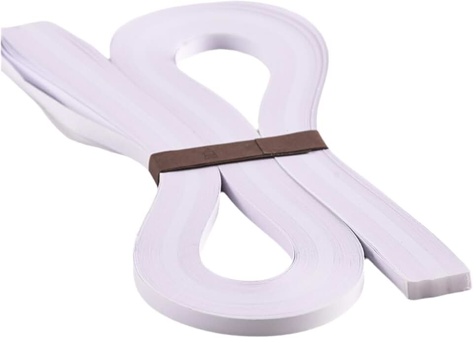 White Quilling Paper Strips, 5mm, 21.2 inches, 120 pcs