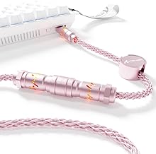 Custom Braided Aviator Cable with RGB Light and Magnetic Nameplate
