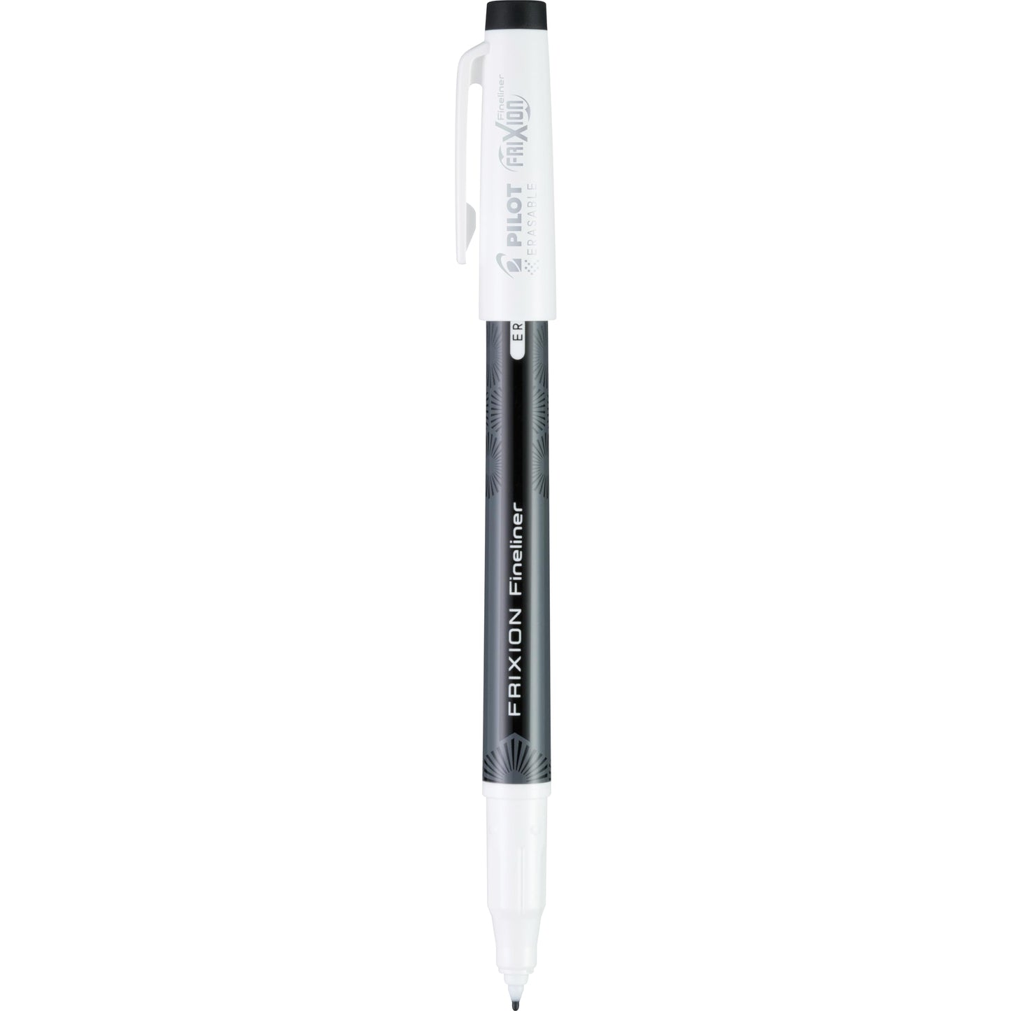 Pack of 12 Black Fine Point Erasable Marker Pens