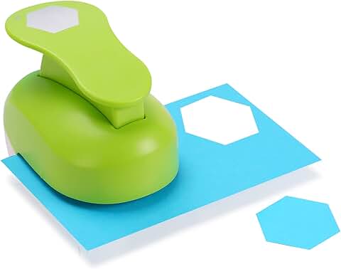 2-Inch Hexagon Paper Punch for Crafts and Scrapbooking