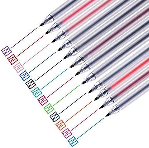 12 Pack Fine Point Gel Ink Pens