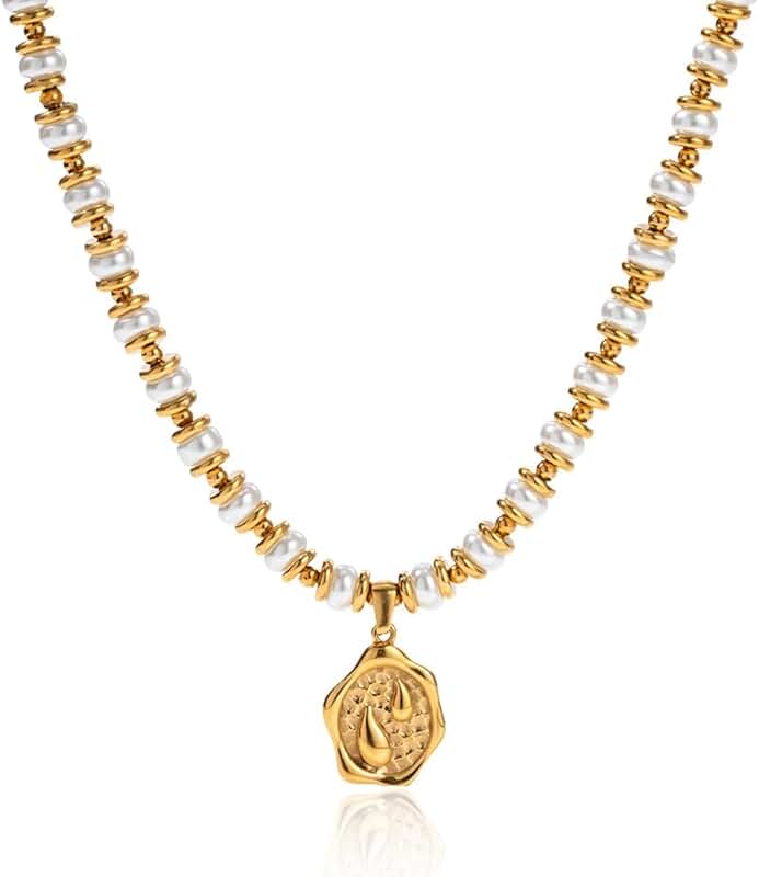 Sunburst Heart Pendant Necklace with Evil Eye and Pearl