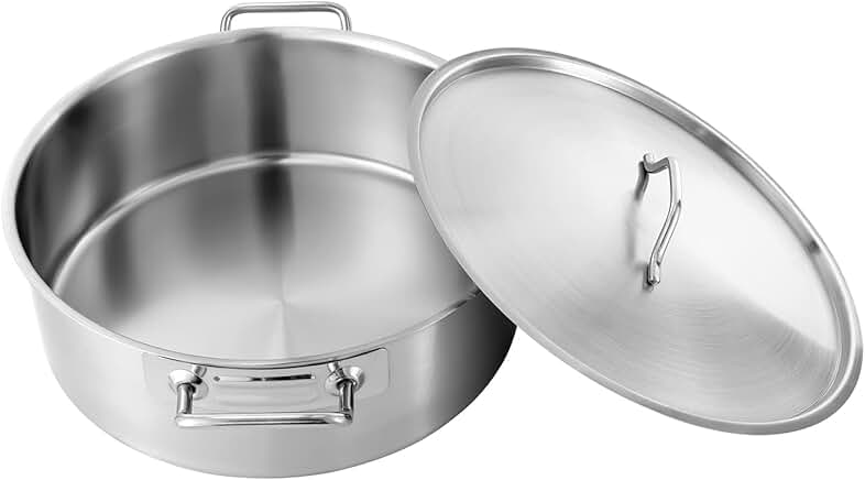 11 Quart Heavy Duty Stainless Steel Stock Pot with Lid