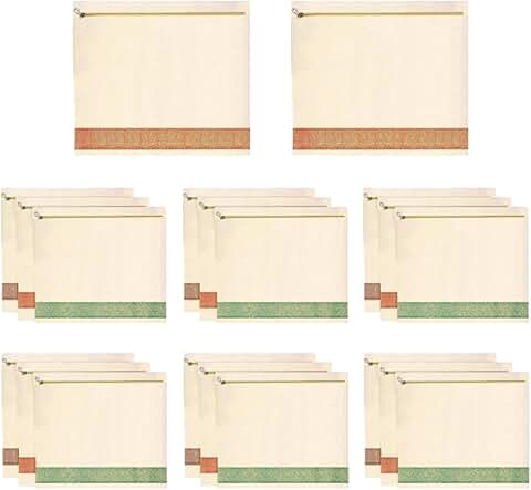Organic Cotton Saree Storage Bags, 20 Pack