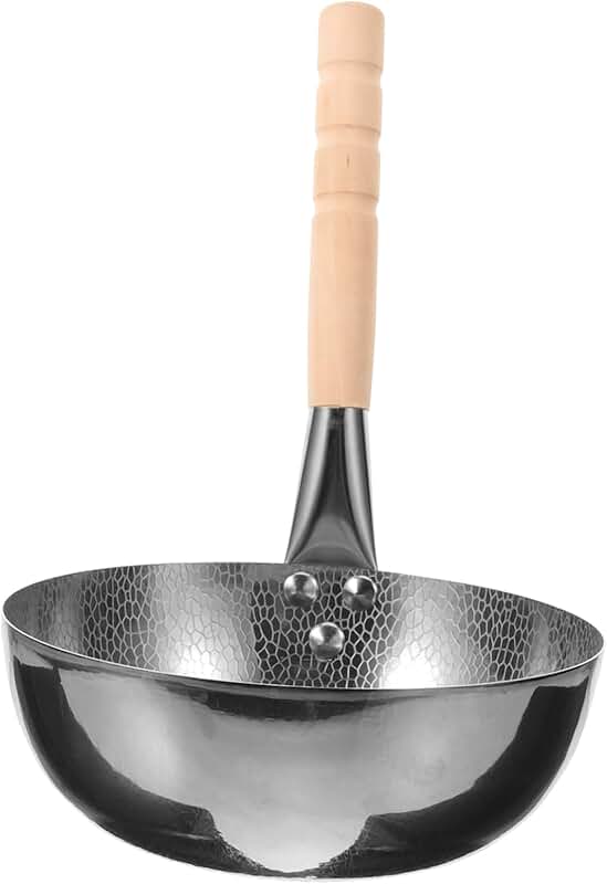 Hammered Stainless Steel Small Cooking Pot for Noodles and Soups