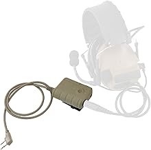 Tactical Headset Extension Cable with PTT Adapter (Tan)