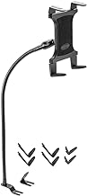 Car and truck seat rail tablet mount with adjustable gooseneck
