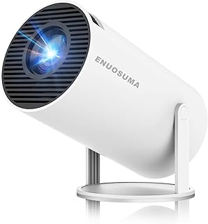 Portable 4K 1080P Mini Projector with Wi-Fi and Bluetooth