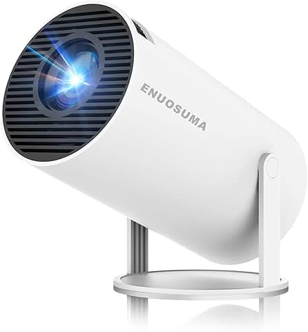 Portable 4K 1080P Mini Projector with Wi-Fi and Bluetooth