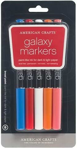 Galaxy Marker 5-Pack with Broad Points in Multiple Colors