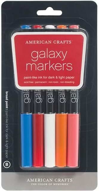Galaxy Marker 5-Pack with Broad Points in Multiple Colors