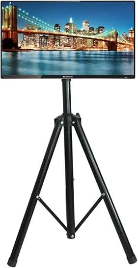 Black adjustable tripod stand for 32-55 inch TVs