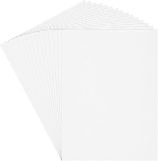 White 30-Sheet Cardstock, 20" x 15", 200gsm