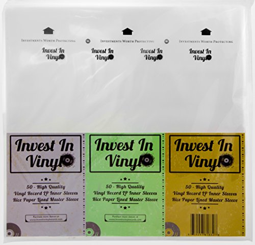 50 Master Sleeves Rice Paper Anti Static LP Inner Sleeves