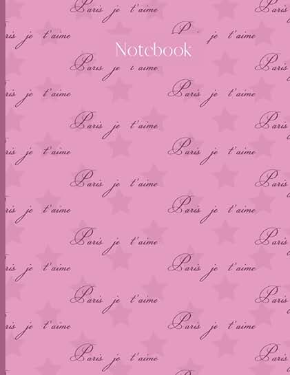 Paris Je T'aime Composition Notebook, 110 Pages
