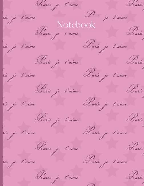 Paris Je T'aime Composition Notebook, 110 Pages