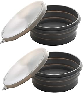 Silicone Collapsible Travel Food Bowls Set, 27oz