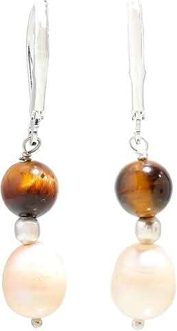 Handmade Freshwater Pearl Drop Earrings for Women