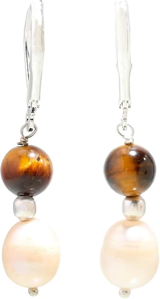 Handmade Freshwater Pearl Drop Earrings for Women